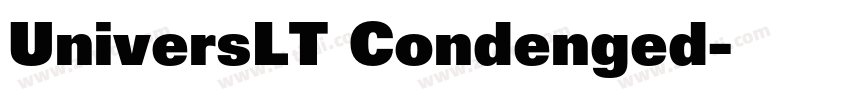 UniversLT Condenged字体转换